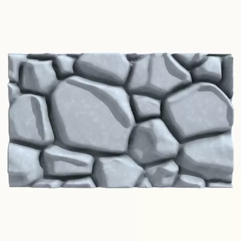 Stone Wall Panel for 3D Printing - 1xMerch