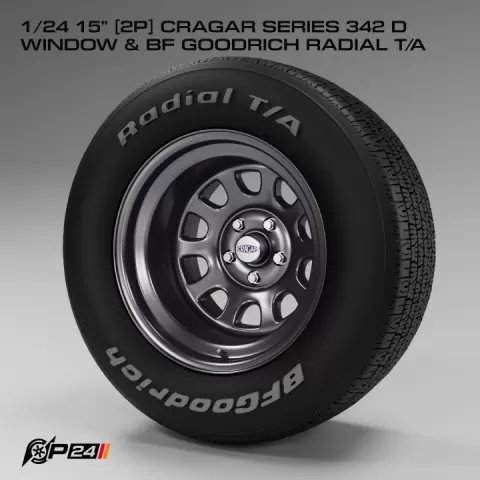 1/24 15" [2P] Cragar Series 342 D Window & BF Goodrich Radial T/A by Phong Nguyen