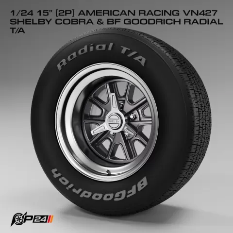 1/24 15" [2P] American Racing VN427 SHELBY COBRA & BF Goodrich Radial T/A by Phong Nguyen