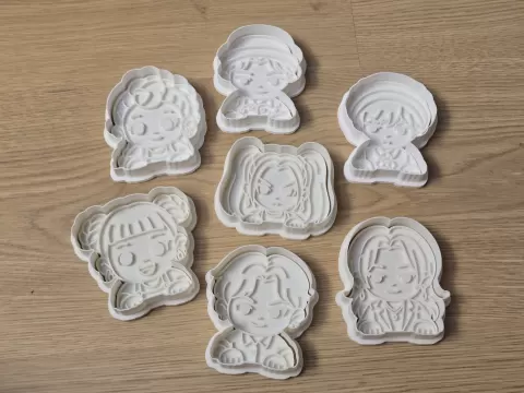 KPop Idol Chibi Cookie Cutters Playdoh Stamp