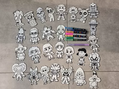 Massive Pop Culture Paint Coloring DIY Craft Set