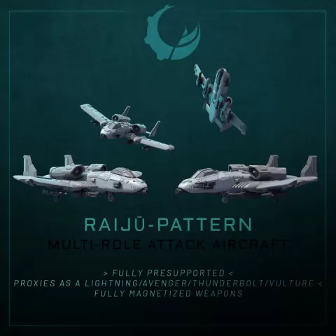 Raiju-Pattern Multi-Role Attack Aircraft by Maelstrom Designworks