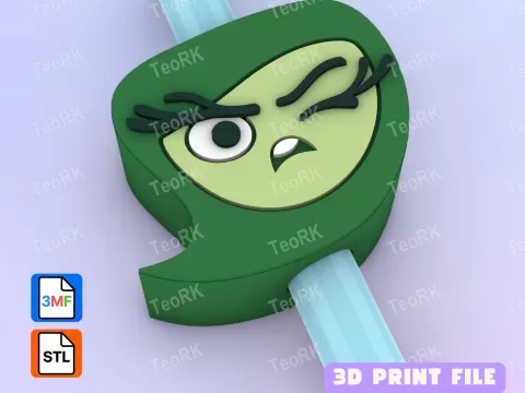 Straw Topper Disgusted - Inside Out - TeoRk