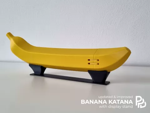 Banana Katana Remix with Display Stand