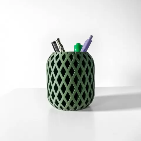 The Atila Pen Holder | Desk Organizer and Pencil Cup Holder | Modern Office and Home Decor by MODERN MACHINE