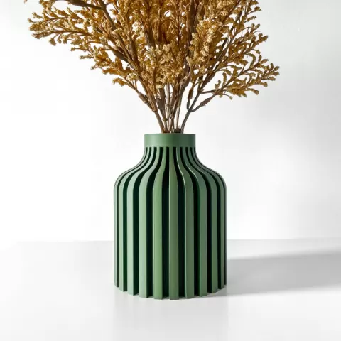 The Alik Short Vase, Modern and Unique Home Decor for Dried and Preserved Flower Arrangement by MODERN MACHINE