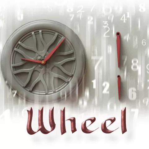 Wheel clock by Crosslances