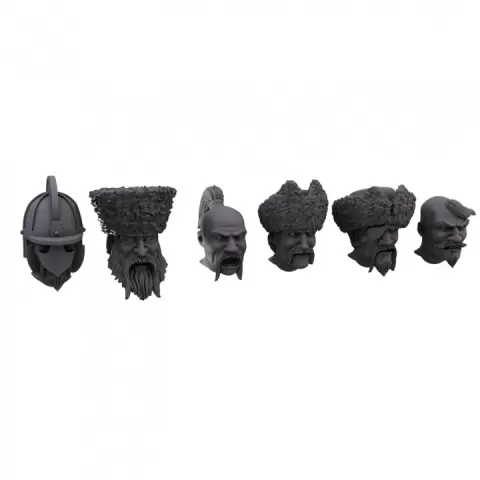 Cossack head set by dario Biancheri