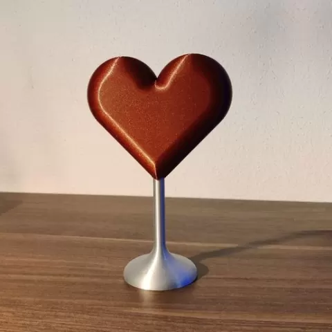 Heart on stand