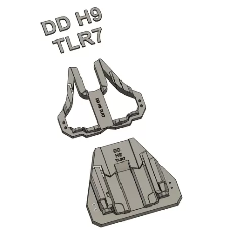 Daniel Defense H9 TLR7 Split Holster Mold