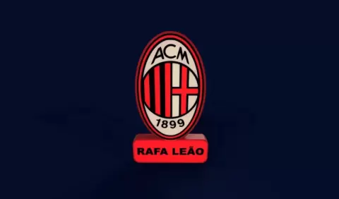 AC Milan Sign - LED strip compatible