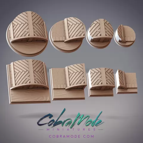Lattice Bridge Base Pack (8pcs) - Round and Square Versions