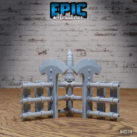 Fence V1 Corner / Safari Environment / African Theme Equipment / Tribal Items / Jungle Utopia Item / Southern Decoration Encounter by Epic-Miniatures
