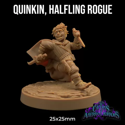 Quinkin, Halfling Rogue | PRESUPPORTED | The Caverns of Aberrant Horror by The Dragon Trappers Lodge