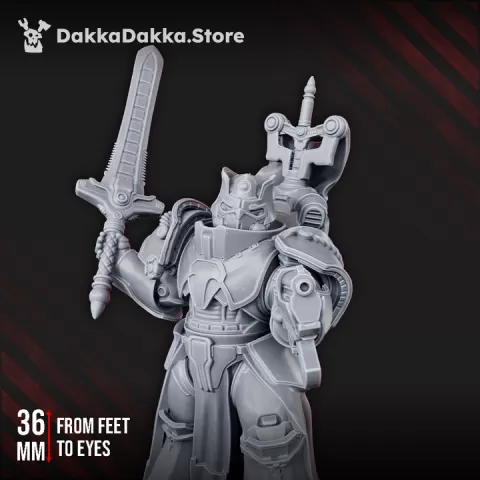 Knight-Commander Henry The Stronghold - Prime Armored Space Captain of Citadel Vanguard by dakkadakka.store