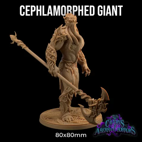 Cephlamorphed Giant | PRESUPPORTED | The Caverns of Aberrant Horror by The Dragon Trappers Lodge