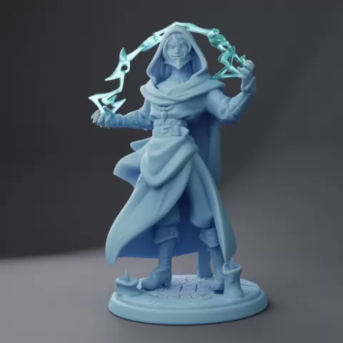 Voltaire the Reanimator ( Male Human Necromancer / Wizard / Sorcerer / Warlock / Mage ) by Twin Goddess Miniatures