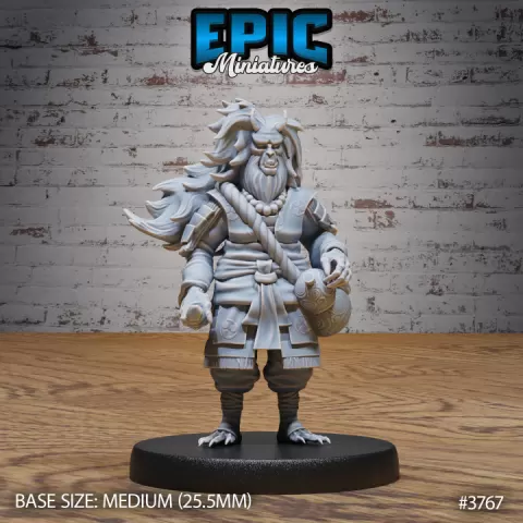 Oni Monkey / Chinese Ape Zombie / Tortured Soul / Undead Beast / Evil Spirit / Walking Dead / Graveyard Encounter by Epic-Miniatures