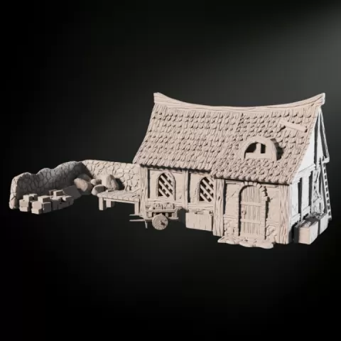 Medieval Mason House by WargamesCo