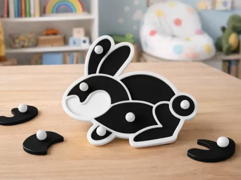 Easter Bunny Puzzle - MeshMystic
