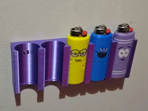 Lighter case wall display