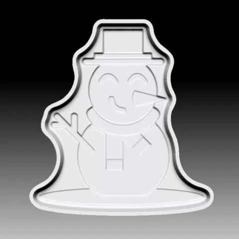 HAPPY SNOWMAN BATH BOMB MOLD