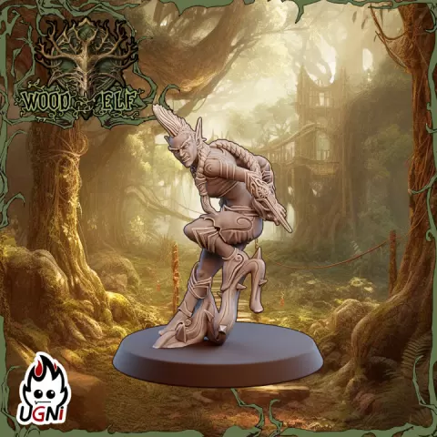 Elf Bladedancer #01 - Wood Elf -Fantasy Football by UGNI Miniatures