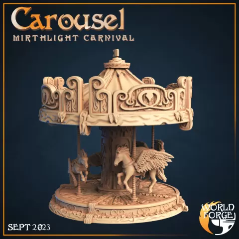 Carnival Carousel by Embernell Studio