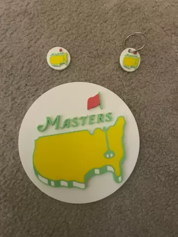 The Masters Plaque,Keyring, Ball marker.3mf