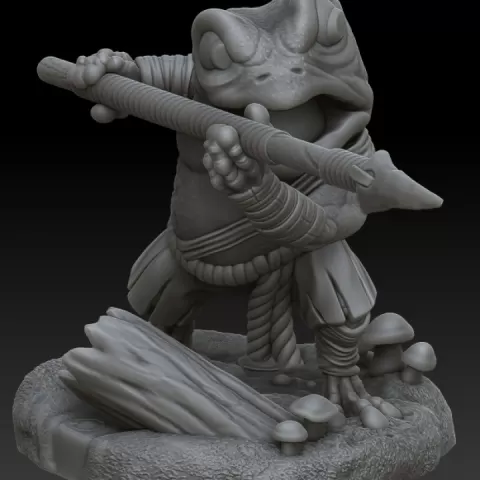 Bullywug Warrior 01 by Wundervale Games