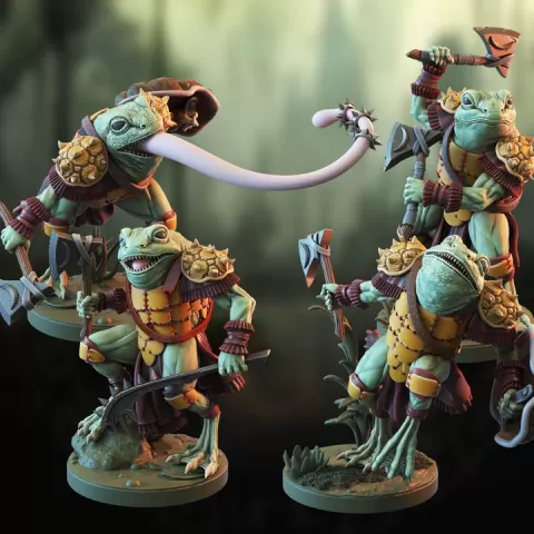 Frogrog Warriors by Crippled God Foundry