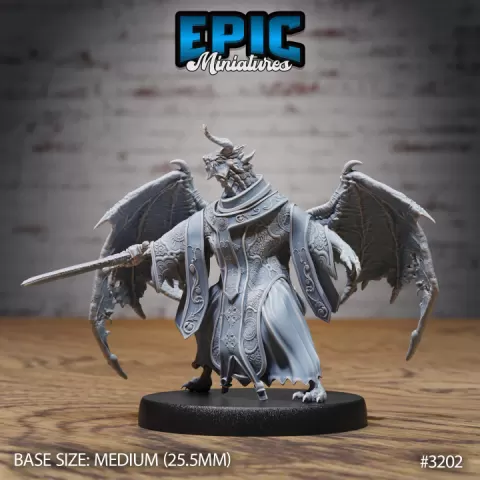 Hunters Guild Bahamut Cleric Attack / Dragon Hunter / Drake Beast Tamer / Male Warrior / Evil Draconic Army by Epic-Miniatures