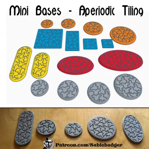 Mini Bases - Aperiodic Tiling by brander roullett