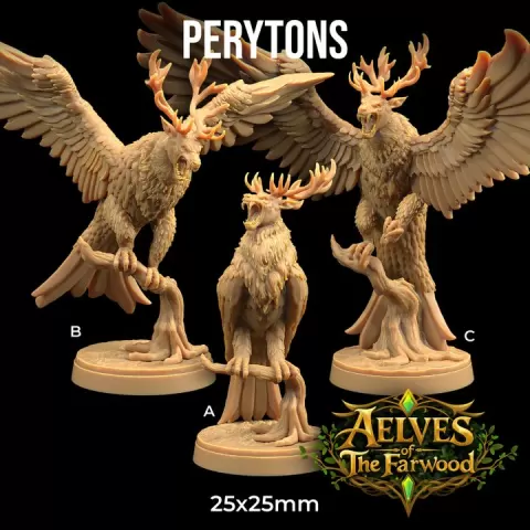 Perytons | PRESUPPORTED | Aelves of The Farwoods by The Dragon Trappers Lodge