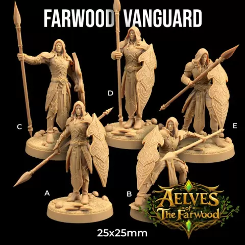 Farwood Vanguard | PRESUPPORTED | Aelves of The Farwoods by The Dragon Trappers Lodge