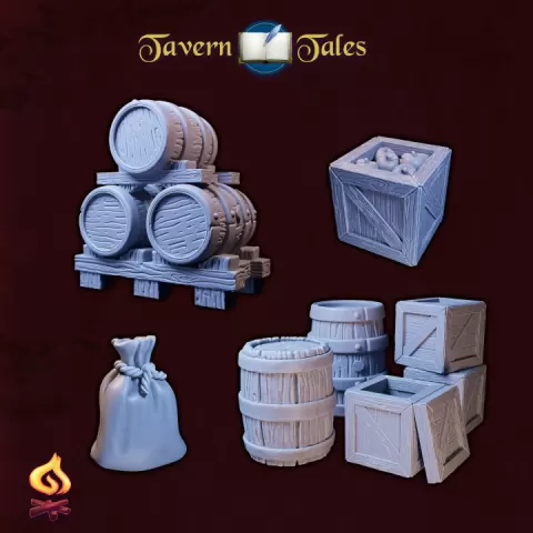 Barrels & Boxes (Cellar & Storage Set) by Safehold
