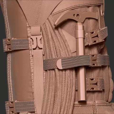 Climbing exercise backpack 3D print model