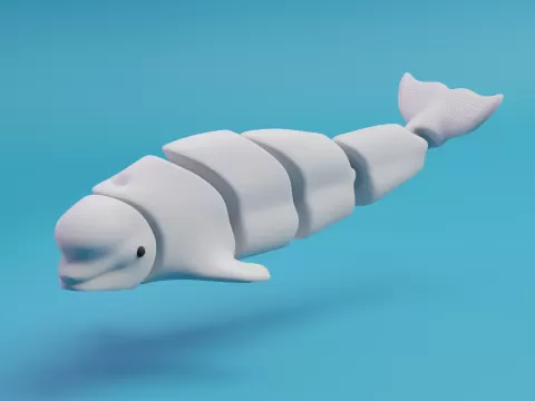 Articulated Beluga whale