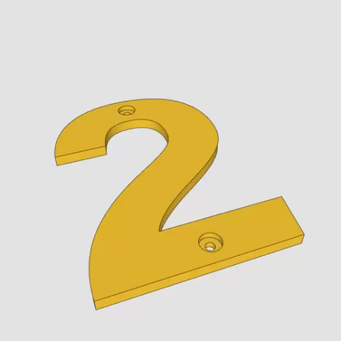 Number 2 for Wall