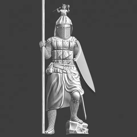 Ulrich von Liechtenstein, German knight and poet by Northern Crusades Miniatures