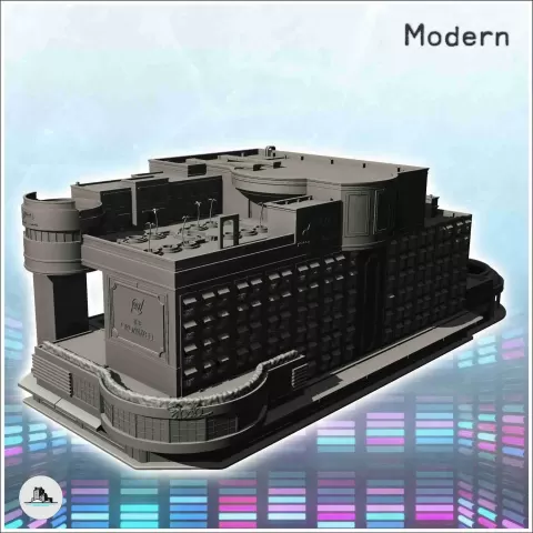 The Cromwell Las Vegas Casino (3) - terrain scenery modern n - Hartolia Miniatures