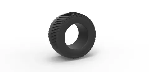 Pulling tractor rear tire 1 Scale 1:25 - 3DTechDesign