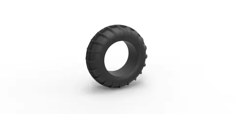 Dune buggy front tire 8 Scale 1:25 - 3DTechDesign