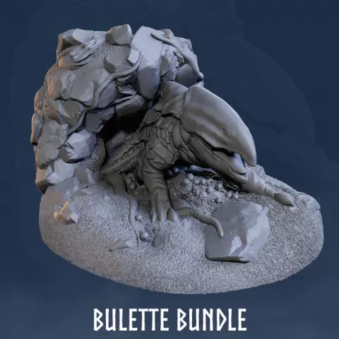 Bulette Bundle - Landshark - Bulette Monster - Landshark Monster - Land Shark - Monster - Crawler Monster by A Bard's Tale