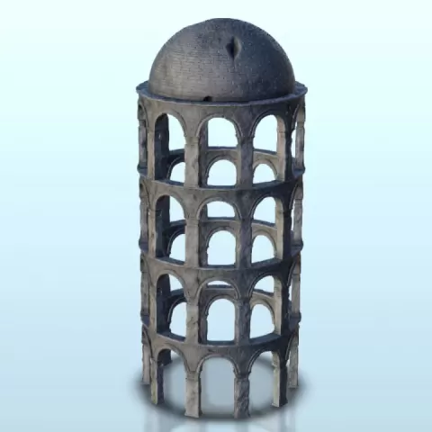 Tower with dom 11 - Ancient Classic Old Archaic Historical 28mm 20mm 15mm by Hartolia Miniatures