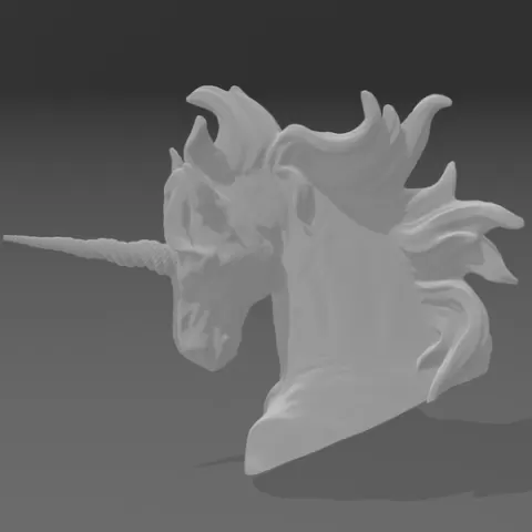 Unicorn Head Bust