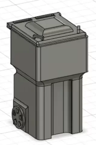 1/18 POUBELLE A ORDURE EXTERIEUR / OUTDOOR TRASH BIN - Vendetta3Diorama