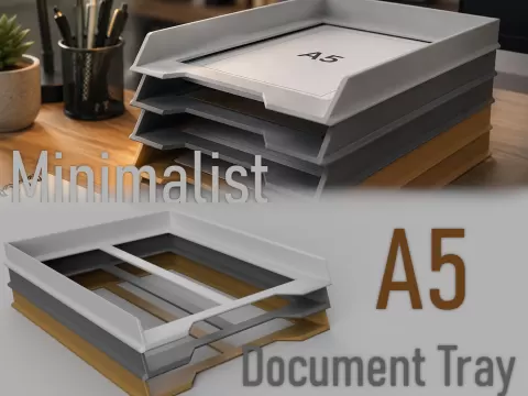 Minimalist A5 Document Tray
