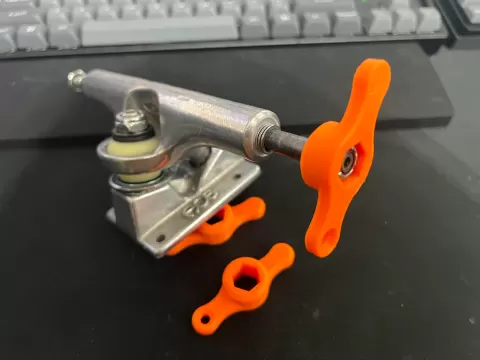 skateboard wheel wrench Keychain