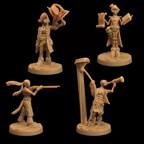 Robot Pirate Crew | PRESUPPORTED | Journey Through the Astral Sea by The Dragon Trappers Lodge